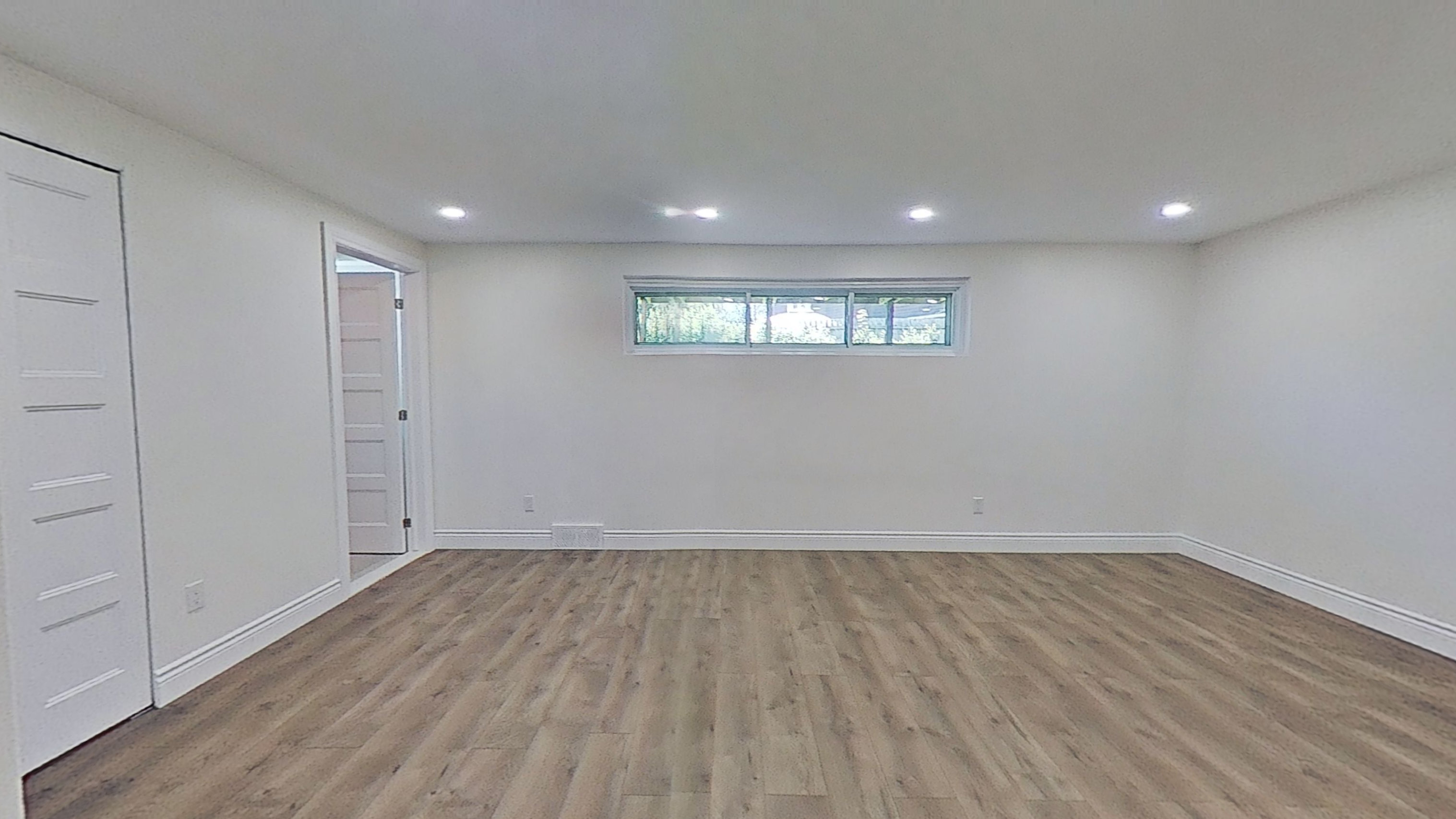 Completed Bright finished basement in Pointe-Claire